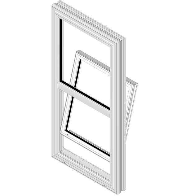 Single hung window example