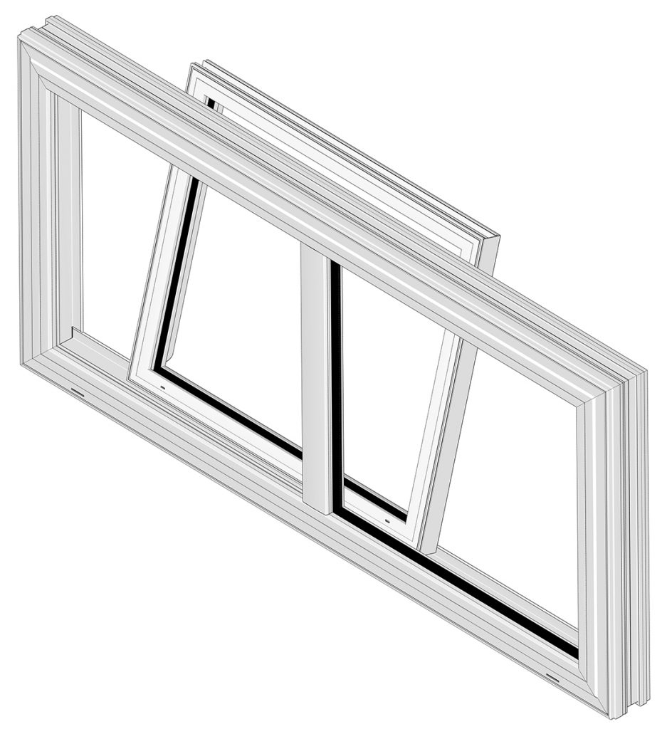 Single slider window example